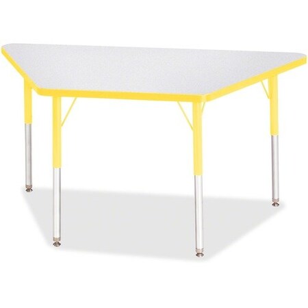 Jonti-Craft TABLE, TRAPEZOID, 24X48, GY/YW JNT6438JCA007